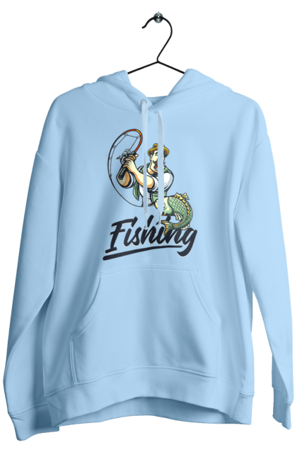 Men`s hoodie with prints Fishing. Fish, fishing, summer, vacation. 2070702
