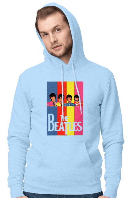 Men's hoodie with prints The Beatles. Beatles, george harrison, john lennon, liverpool four, music, paul mccartney, ringo starr. 2070702