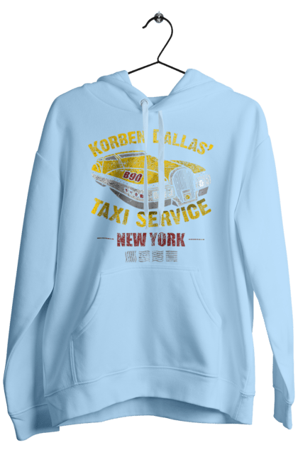 Men`s hoodie with prints Fifth element | Korban Dallas | Taxi service. Corban dallas, fifth element, new york, taxi, taxi service. 2070702