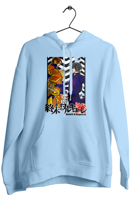 Men's hoodie with prints Record of Ragnarok Nikola Tesla VS Beelzebub. Anime, beelzebub, comics, manga, netflix, nikola tesla, record of ragnarok. 2070702