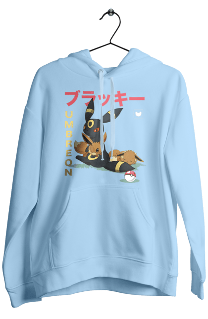 Men's hoodie with prints Pokemon Eevee. Eevee, nintendo, pokemon, pokemon go, umbreon. 2070702