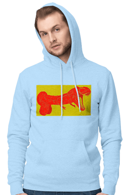 Чоловіче худі з принтом "Член Динозавр". Динозавр, писюн, член. 2070702