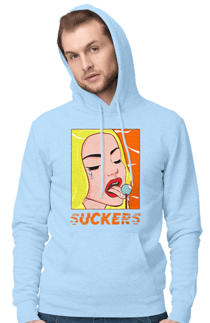 Men`s hoodie with prints Suckers. Chupa chups, cool, funny, humor, meme, sackers. 2070702