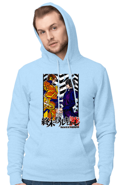 Men's hoodie with prints Record of Ragnarok Nikola Tesla VS Beelzebub. Anime, beelzebub, comics, manga, netflix, nikola tesla, record of ragnarok. 2070702