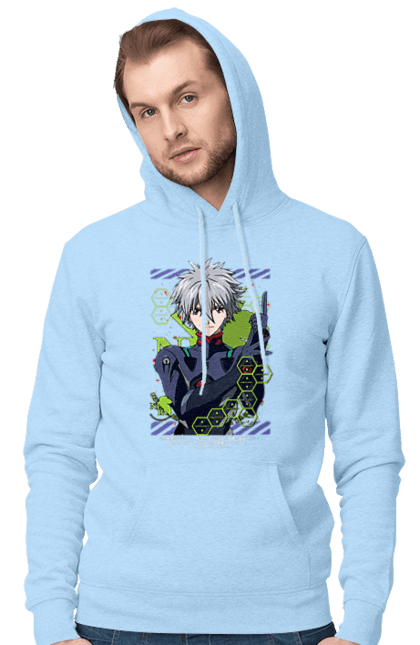 Мужское худи с принтом Евангелион Каору. Kaworu, kaworu nagisa, neon genesis evangelion, nerv, аниме, ева, евангелион, каору, каору нагиса, манга. 2070702