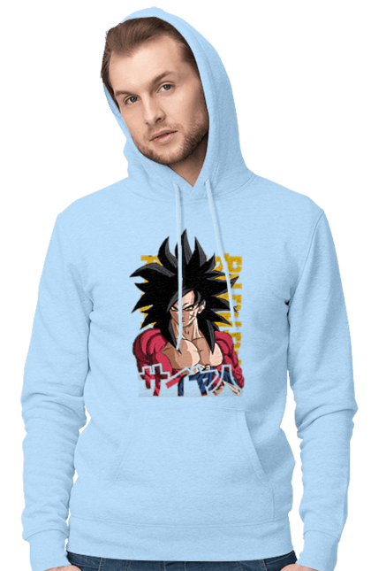 Мужское худи с принтом Жемчуг дракона Сон Гоку. Anime, dragon ball, manga, son goku, tv series, аниме, гоку, жемчуг дракона, манга, сон гоку. 2070702