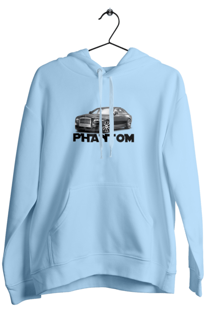 Men`s hoodie with prints Rnols royce. Auto, car, luxury class, phantom, rolls royce, sedan. 2070702
