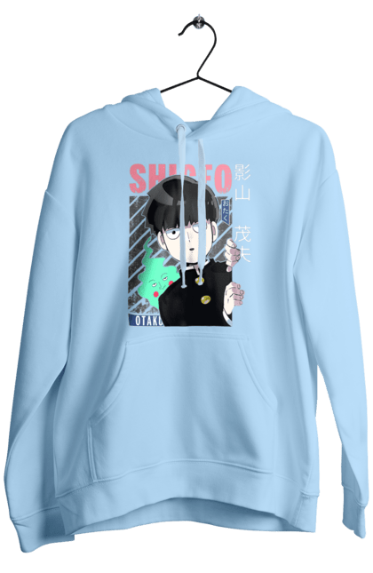 Men's hoodie with prints Mob Psycho 100. Anime, manga, mob, mob psycho 100, shigeo kageyama. 2070702