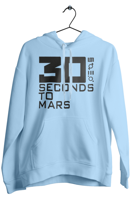 Чоловіче худі з принтом "Thirty Seconds to Mars". 30 seconds, 30 секунд, thirty seconds, альтернативний рок, група, музика, рок, секунди до марсу, хард рок. 2070702