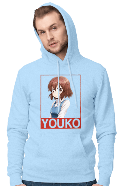 Men's hoodie with prints Kiniro Mosaic Yoko Inokuma. Anime, gold mosaic, kiniro mosaic, kinmoza, manga, yoko, yoko inokuma. 2070702