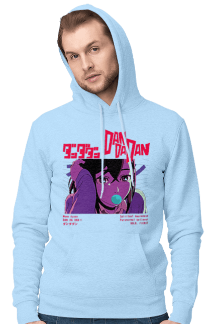 Men`s hoodie with prints Dandadan Momo Ayase. Anime, ayase, dandadan, manga, momo, momo ayase. 2070702