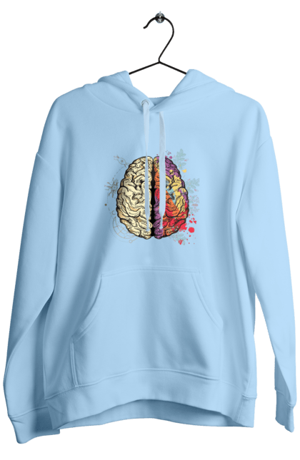 Чоловіче худі з принтом "Творчість та логіка". Бінарний, біткоїн, біткойн, валюта, гроші, крипто, наука, програміст, программист, творчество, техно, хакер, художник, цветной. 2070702