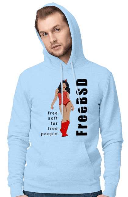 Чоловіче худі з принтом "Freebsd Для Вільних". Bsd, freebsd, unix, адміністратор, айті, айтішник, безкоштовна, безкоштовно, бестія, вільна, демон, демонесса, дівчина, для дорослих, доступність, еротика, еротична, жінка, незалежність, операційна система, ос, програміст, програмне забезпечення, свобода, сисадмін, система, системний адміністратор, софт, текст, червоний, чорний. 2070702