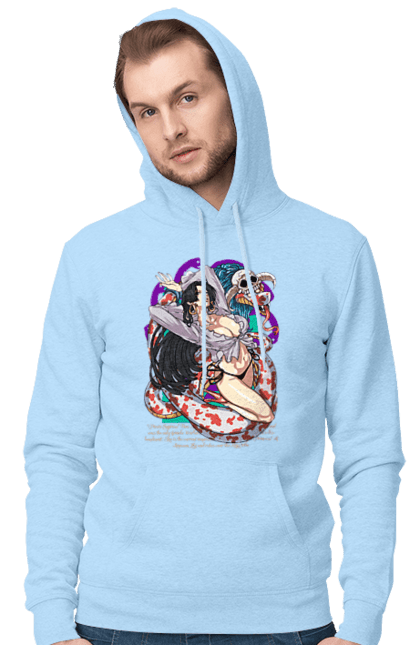 Men's hoodie with prints One Piece Boa Hancock. Anime, boa hancock, manga, one piece, pirate empress, straw hat pirates. 2070702