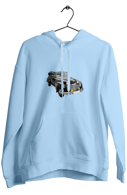 Чоловіче худі з принтом "Авто.5". Авто, професійне фото, ретро авто, фото, чорний колір. 2070702