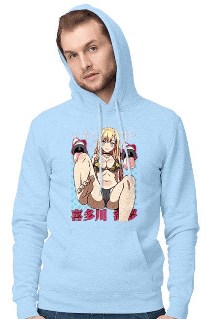 Men's hoodie with prints My Dress Up Darling. Anime, gyaru, manga, marin kitagawa, marine, my dress-up darling, porcelain doll. 2070702