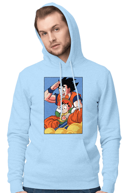 Мужское худи с принтом Жемчуг дракона Гохан. Anime, dragon ball, goku, manga, аниме, гоку, гохан, жемчуг дракона, манга. 2070702