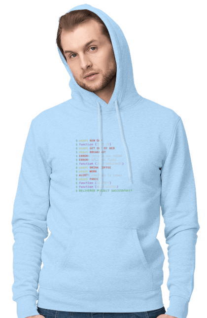 Чоловіче худі з принтом "Життя програміста". Angular, c, css, html, it, javascript, jquery, php, python, react, svelt, vue, айтишник, айті, гумор, код, кодувати, прогер, програміст, програмісти, ти ж, ти ж програміст, тиж програміст. PrintMarket - інтернет-магазин одягу та аксесуарів з принтами плюс конструктор принтів - створи свій унікальний дизайн