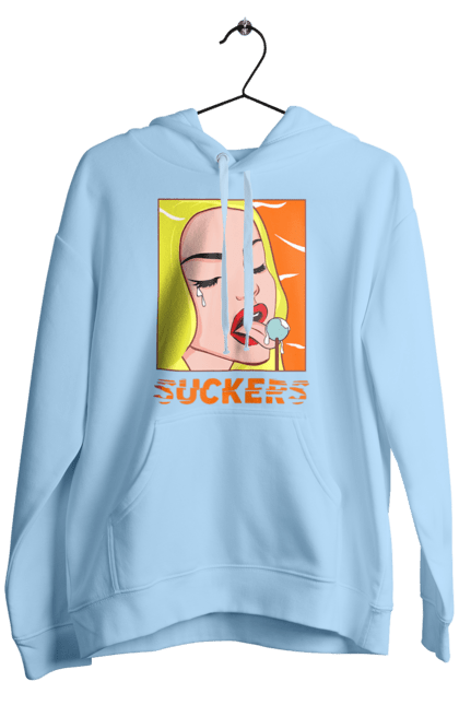 Men`s hoodie with prints Suckers. Chupa chups, cool, funny, humor, meme, sackers. 2070702