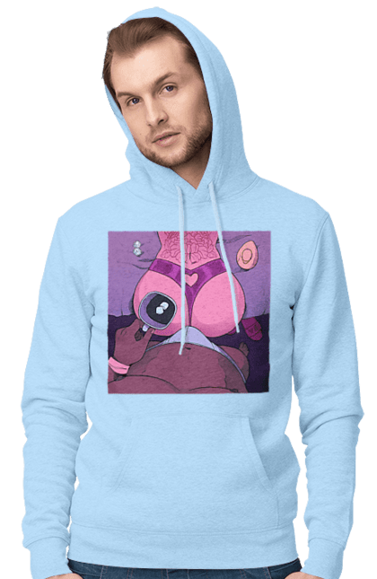 Чоловіче худі з принтом "Ранкова Кава З Жопкою". Гола, жопа, кава, труси. 2070702