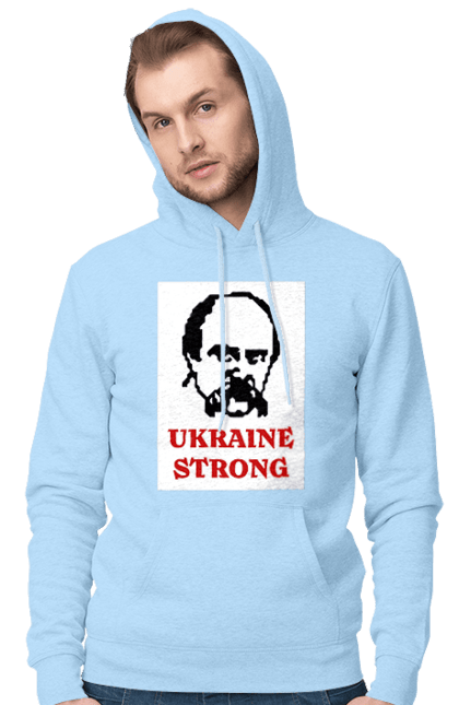 Чоловіче худі з принтом "Тарас Шевченко". Бавовна, бавовнятко, війна, герб, доброго вечора, зсу, прапор україни, русский военный корабль, тарас шевченко, україна. 2070702