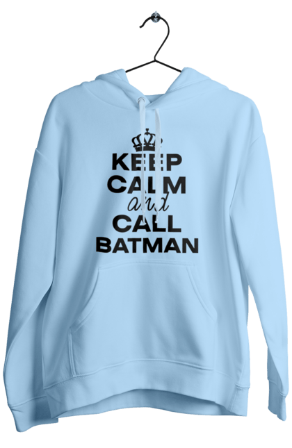 Чоловіче худі з принтом "Keep Calm and Call Batman чорна". Бетмен, з написами, зберігай спокій, меми, популярні, прикольні. 2070702
