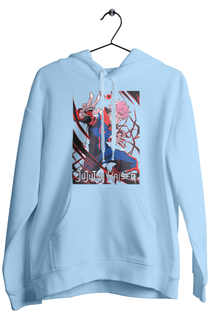 Men's hoodie with prints Jujutsu Kaisen. Anime, dark fantasy, itadori, jujutsu kaisen, magic battle, manga, mystic, sukuna. 2070702