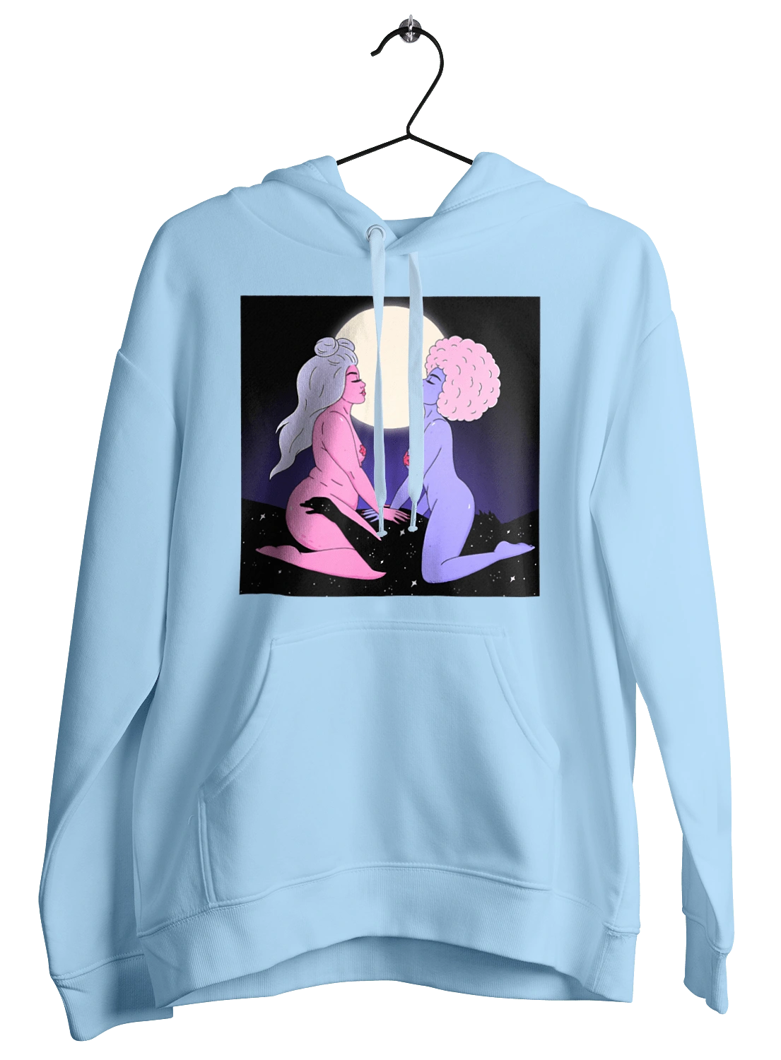 Two Aliens And The Moon