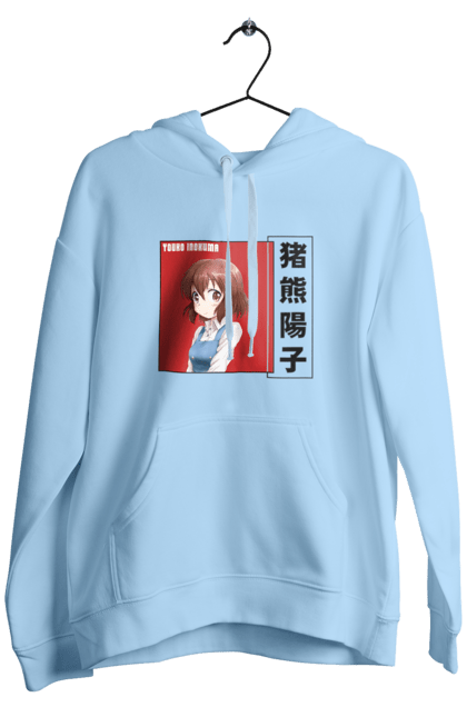 Men's hoodie with prints Kiniro Mosaic Yoko Inokuma. Anime, gold mosaic, kiniro mosaic, kinmoza, manga, yoko, yoko inokuma. 2070702