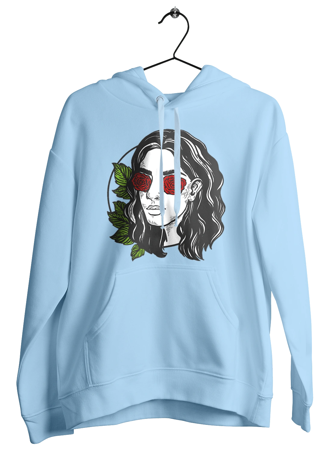 Девушка С Розами На Глазах