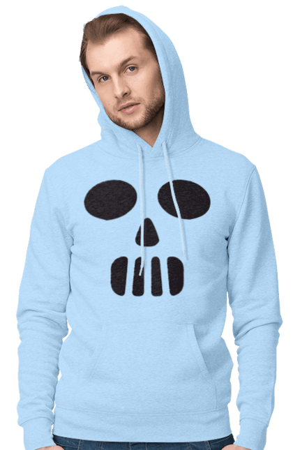 Men's hoodie with prints Halloween pumpkin face. Costume, halloween, holiday, october, october 31, pumpkin, scary, sweets, trick or treat. 2070702