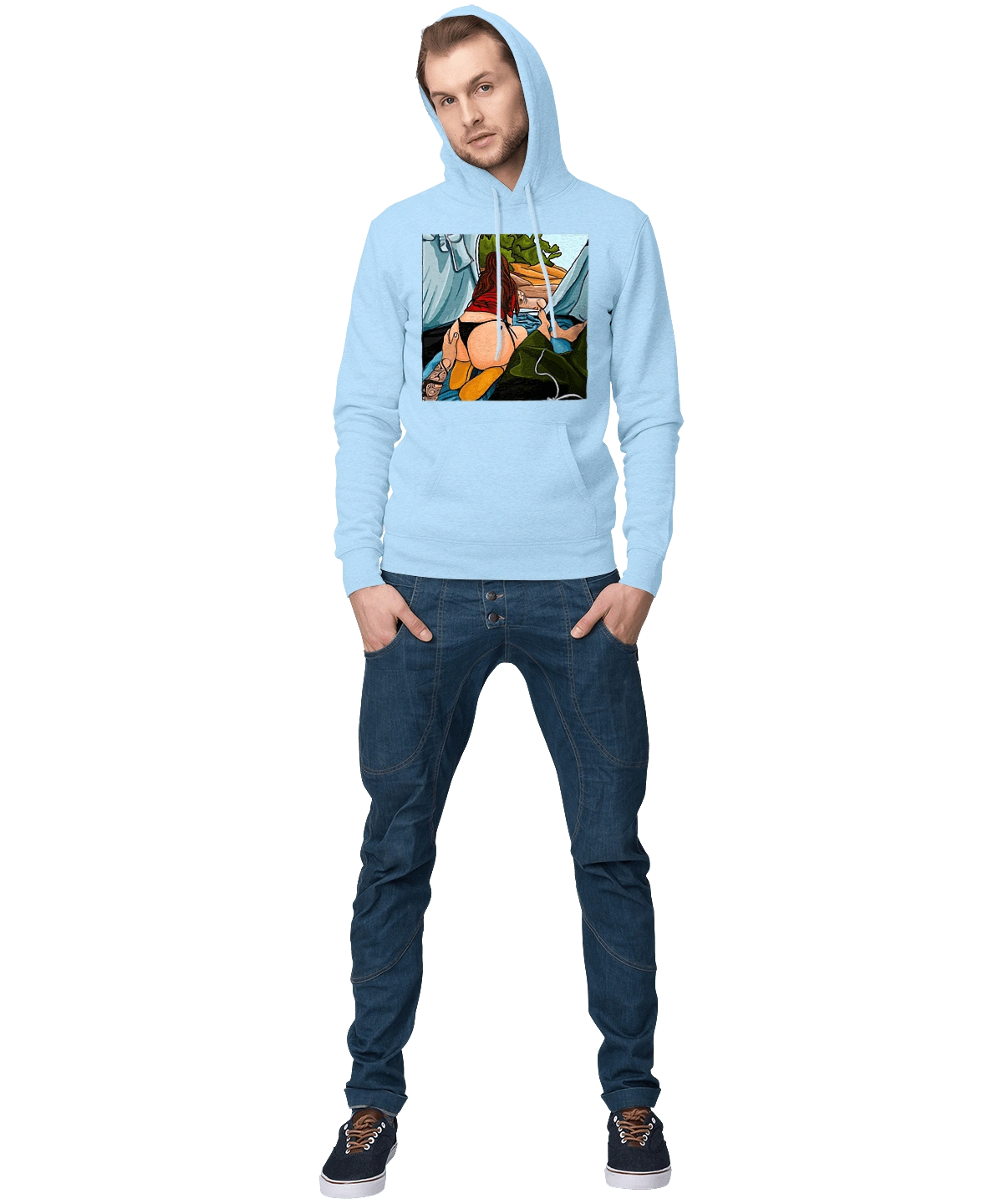 Rest With Favorite In The Tent