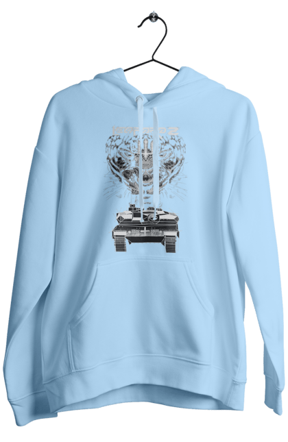 Чоловіче худі з принтом "Леопард 2". Зсу, леопард, леопард 2, танк, танк леопард 2. 2070702