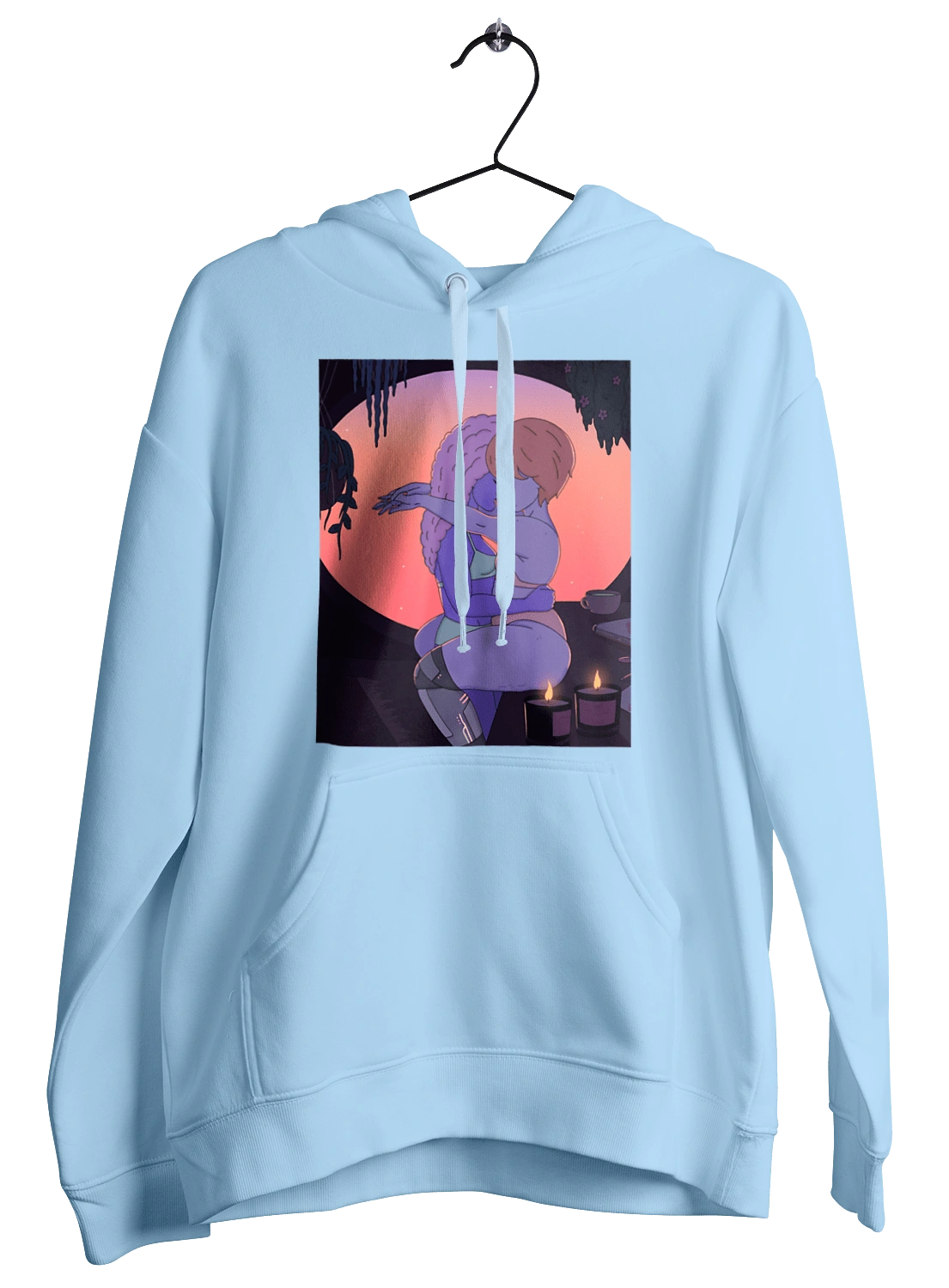 Purple Girls Hugging