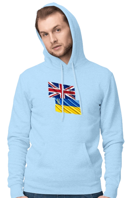 Flag United Kingdom, Flag Ukraine, Support Ukraine