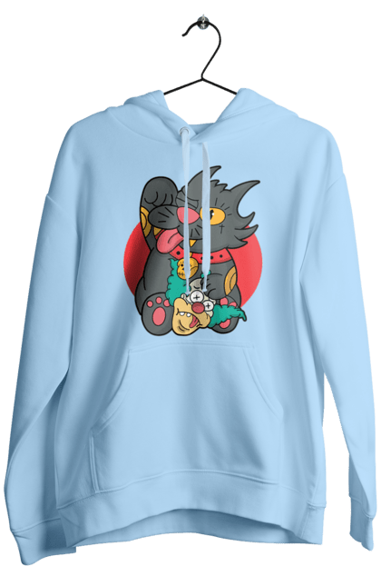 Men`s hoodie with prints The Simpsons Krusty the Clown. Clown, krusty, krusty the clown, simpsons. 2070702
