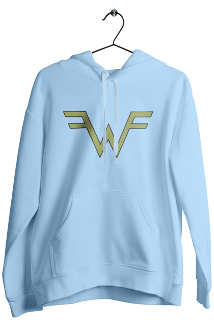 Men's hoodie with prints Weezer. Alternative rock, group, indie rock, music, pop rock, power pop, rock, weezer. 2070702