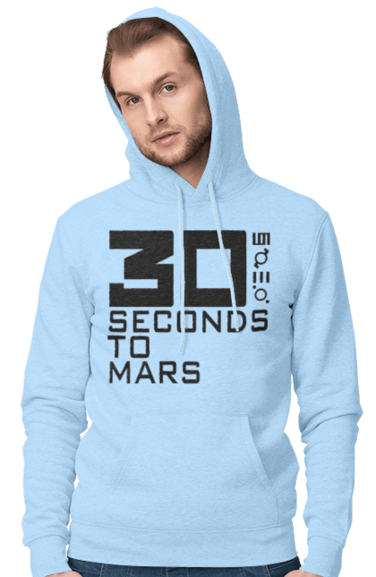 Чоловіче худі з принтом "Thirty Seconds to Mars". 30 seconds, 30 секунд, thirty seconds, альтернативний рок, група, музика, рок, секунди до марсу, хард рок. 2070702