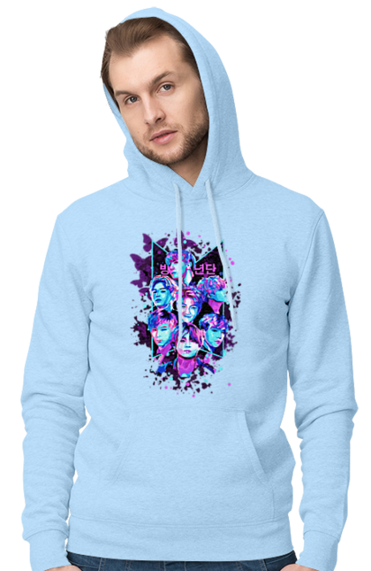 Чоловіче худі з принтом "BTS (k pop)". Bangtan boys, beyond the scene, bts, k pop, бойбенд, бтс, до поп. CustomPrint.market