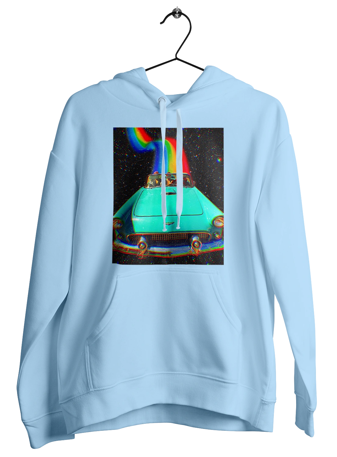 Picture, a car in space