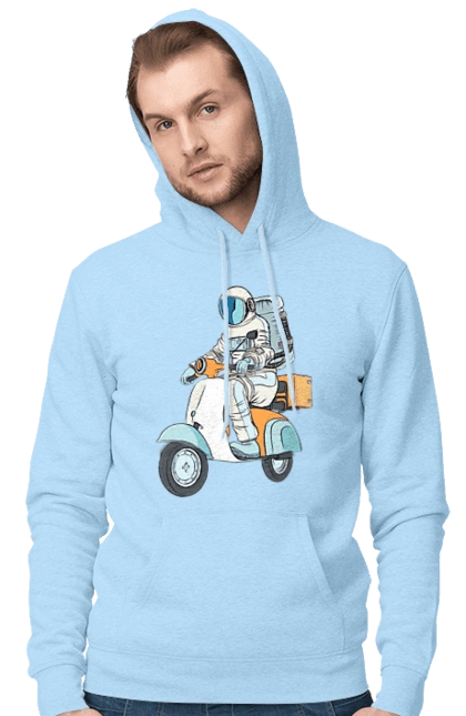 Astronaut on a motorcycle