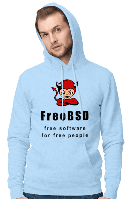 Чоловіче худі з принтом "Freebsd Для Вільних". Bsd, freebsd, unix, адміністратор, айті, айтішник, безкоштовна, безкоштовно, бестія, вільна, демон, демонесса, доступність, незалежність, операційна система, ос, програміст, програмне забезпечення, свобода, сисадмін, система, системний адміністратор, софт, текст, червоний, чорний. 2070702
