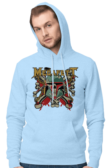 Чоловіче худі з принтом "Megafett". Boba fett, megadeth, megafett, боба фетт, зоряні війни, клон, мисливець за головами. 2070702