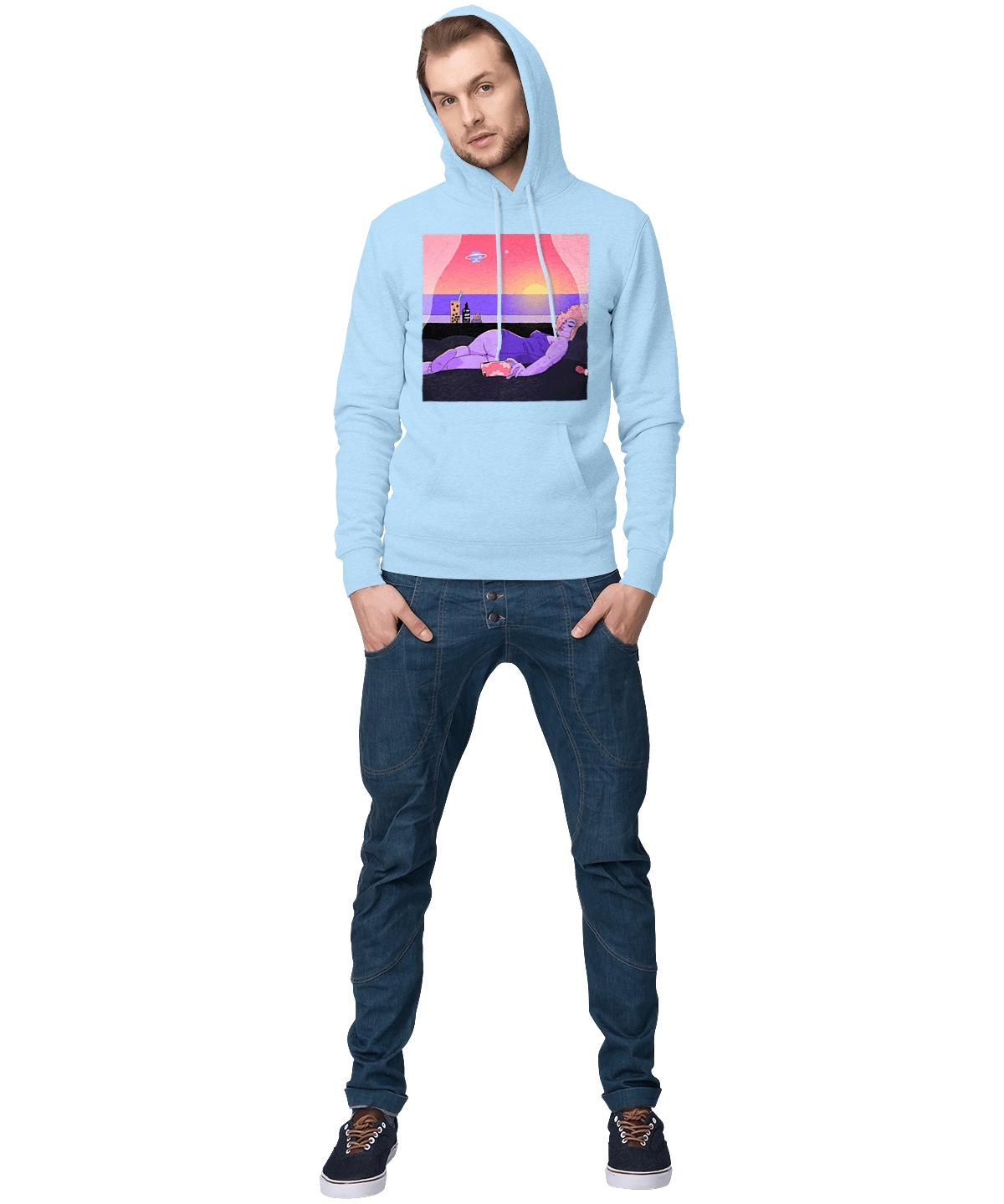 Purple Girl On Vacation