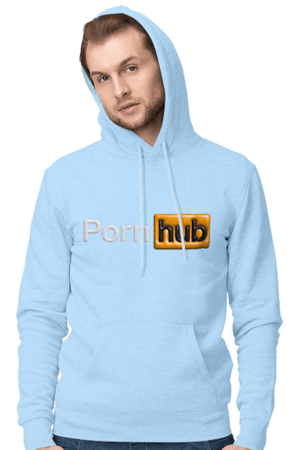 Чоловіче худі з принтом "Порно Хаб". Гумор, логотип порнохаб, молодіжна, порно хаб, порнхаб. 2070702
