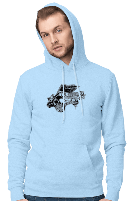 Men`s hoodie with prints Car. Car, chevrolet, classic, impala, lowrider. 2070702