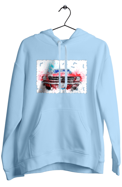 Men`s hoodie with prints Mustang car. Car, donations, help, horse, mustang, mustang car, paypal, road, ukraine, wheel. 2070702