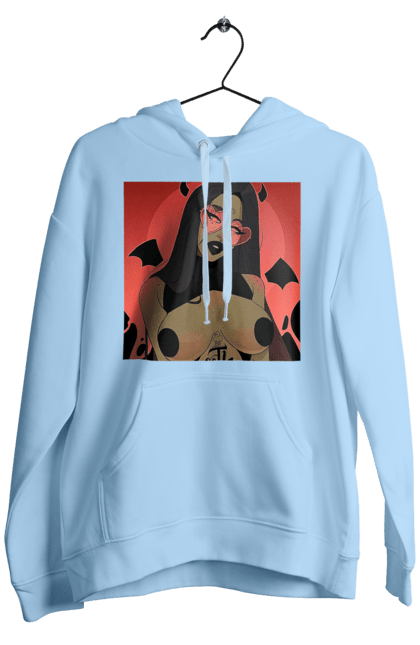 Чоловіче худі з принтом "Диявол З Цицьками". Гола, диявол, сиськи. 2070702