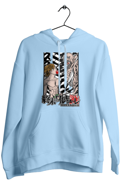 Men's hoodie with prints Record of Ragnarok Adam vs Zeus. Adam, anime, comics, manga, netflix, record of ragnarok, zeus. 2070702