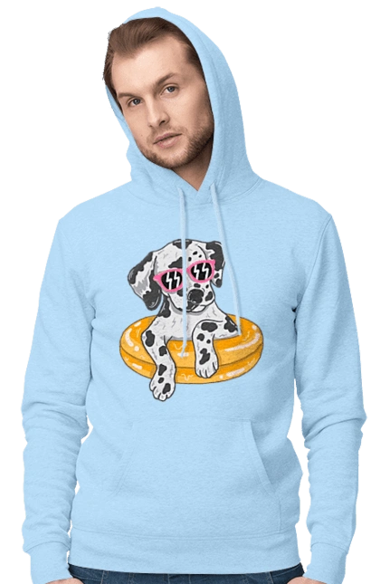 Далматинец Плавает В Кругу